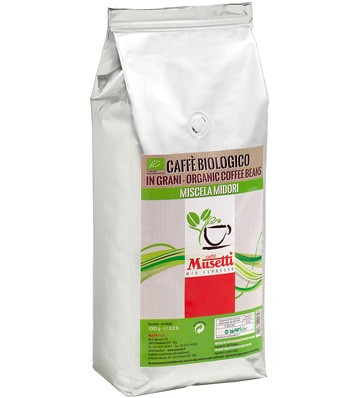 Musetti Organic Midori кофе в зернах 1 кг