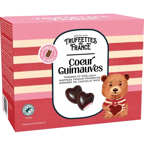 Chocmod Зефир С Малиной Сердечки в темном шоколаде 200 г