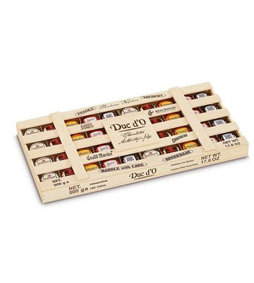 Duc d'O Ликерные конфеты шоколадные деревянная коробка 500 г