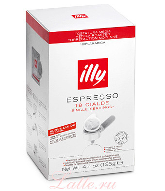 Illy Espresso кофе в чалдах Средняя обжарка 18 шт