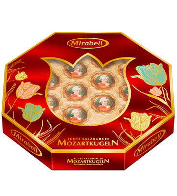 Mirabell Mozart Kugeln Tulip Gift box Весенние шоколадные конфеты 300 г