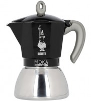 Bialetti Moka Induction черная 6 порции гейзерная кофеварка
