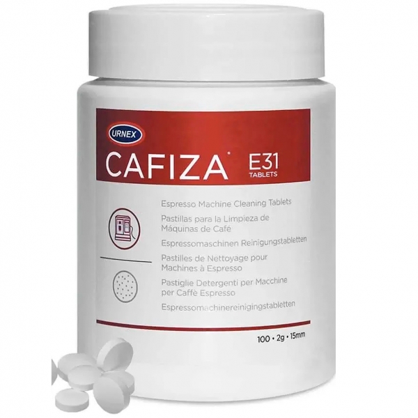 URNEX CAFIZA E31 таблетки для чистки кофемашин от кофейных масел 100 шт