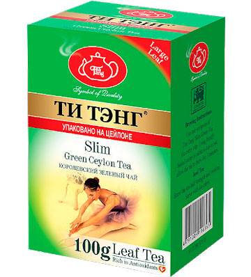 Tea Tang Slim зеленый ароматизированный чай 100 г