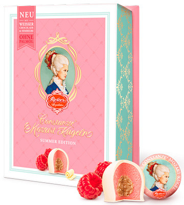 Reber Mozart Constanze Белый Шоколад с малиновой начинкой 120 г