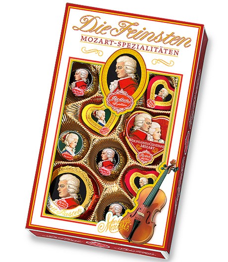 Reber Mozart Подарочный набор с окном конфеты шоколадные 218 г