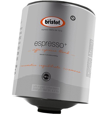 Bristot Espresso plus кофе в зернах 2 кг жб