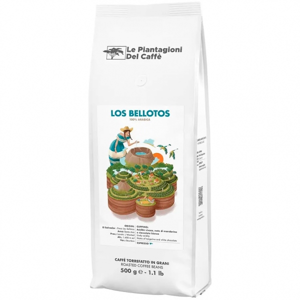 Le Piantagioni del Caffe Los Bellotos кофе в зернах 500 г