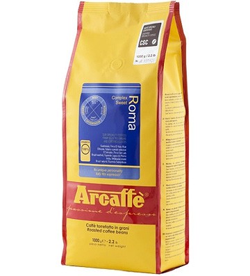 Arcaffe Roma кофе в зернах 1 кг