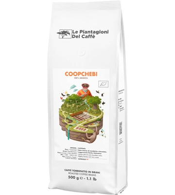 Le Piantagioni del Caffe COOPCHEBI кофе в зернах 500 г
