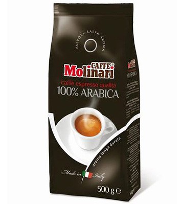 Molinari 100% Arabica кофе в зернах 500 г