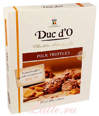 Duc d'O Трюфели Молочные с Бисквитом конфеты шоколадные 200 г