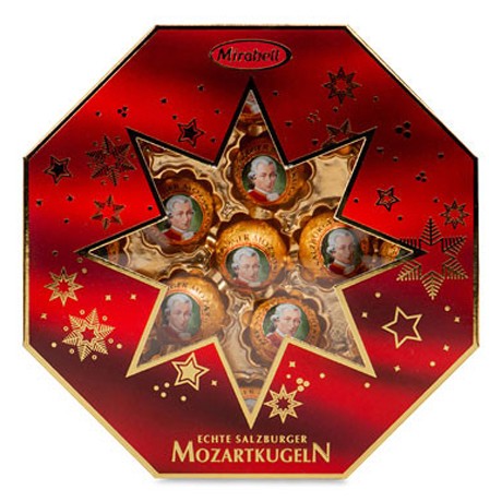 Mirabell Mozart kugeln X-mas Star Конфеты шоколадные Рождественская звезда 300 г