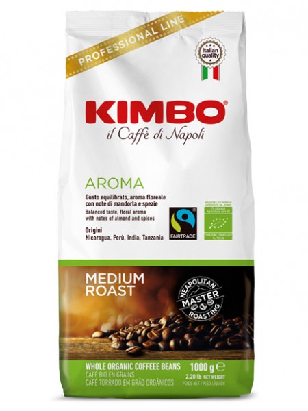 Kimbo Aroma Organic кофе в зернах 1 кг
