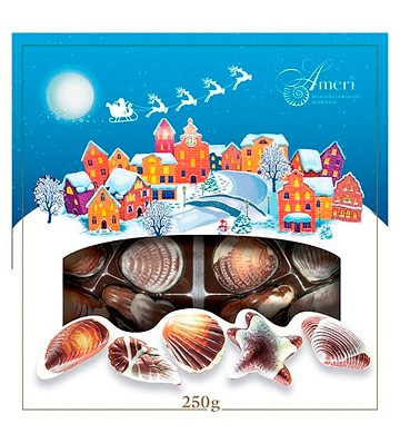 Ameri Рождественский Городок новогодние конфеты 250 гр х 12 шт