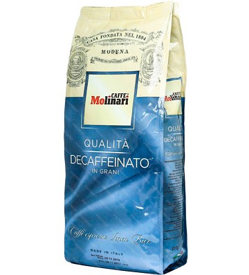 Molinari Decaffeinato кофе в зернах 500 г