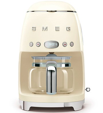 SMEG DCF02CREU кремовая капельная кофеварка