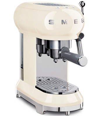 SMEG ECF01CREU кремовая рожковая кофеварка
