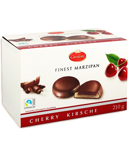 Carstens Шоколадные конфеты Марципан с ромом и вишней 210 г