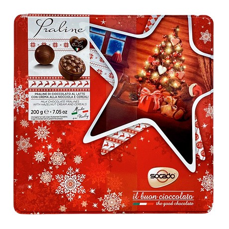 Socado Новогодние Звезды конфеты шоколадные жб 200 г