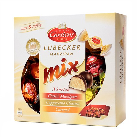 Carstens Шоколадные конфеты Любекский марципан Микс 200 г
