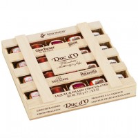 Duc d'O Ликерные конфеты шоколадные деревянная коробка 250 г