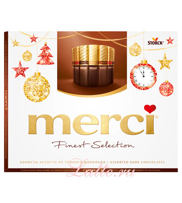 Набор конфет Merci Ассорти из темного шоколада 250 г
