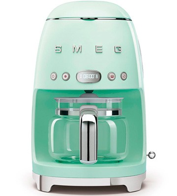 SMEG DCF02PGEU пастельно-зеленая капельная кофеварка