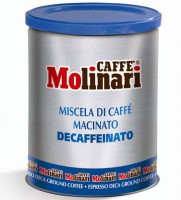 Molinari Decaffeinato кофе молотый 250 г жб