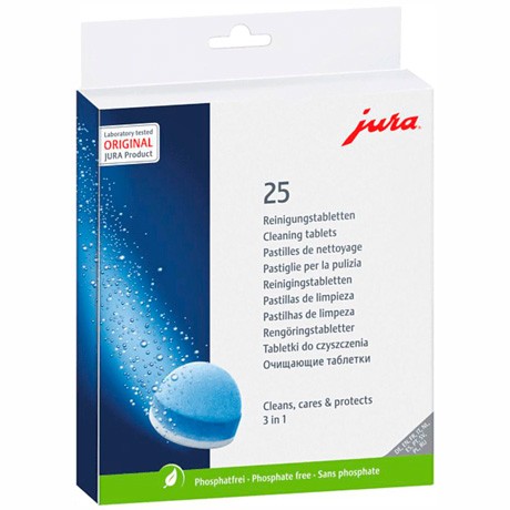 Jura таблетки для чистки от кофейных масел гидросистемы кофемашин 25 шт ...