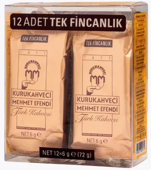 Mehmet Efendi 12 шт X 6 г пакета кофе молотый