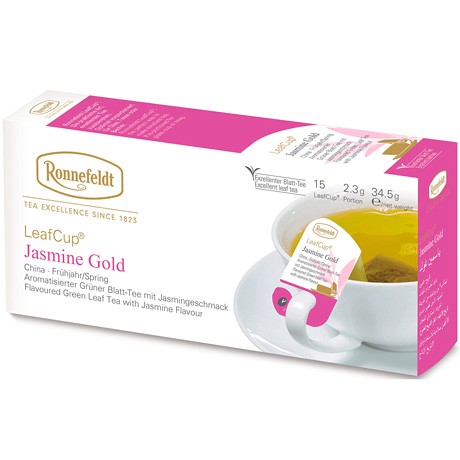 Ronnefeldt LeafCup Jasmine Gold зеленый чай 15 пак