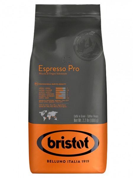 Bristot Espresso Pro кофе в зернах 1 кг