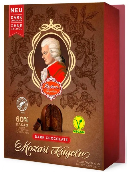 Reber Mozart Kugeln шоколадные конфеты с ореховым пралине 120 г