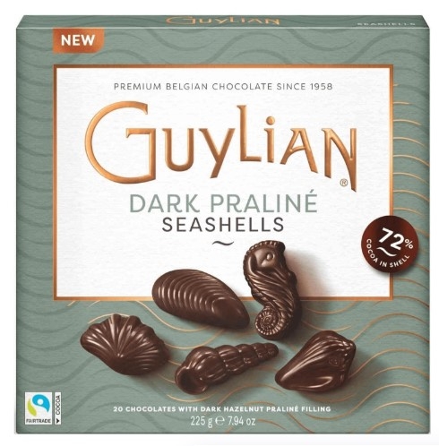 Guylian Морские Ракушки конфеты из горького шоколада коробка 225 г